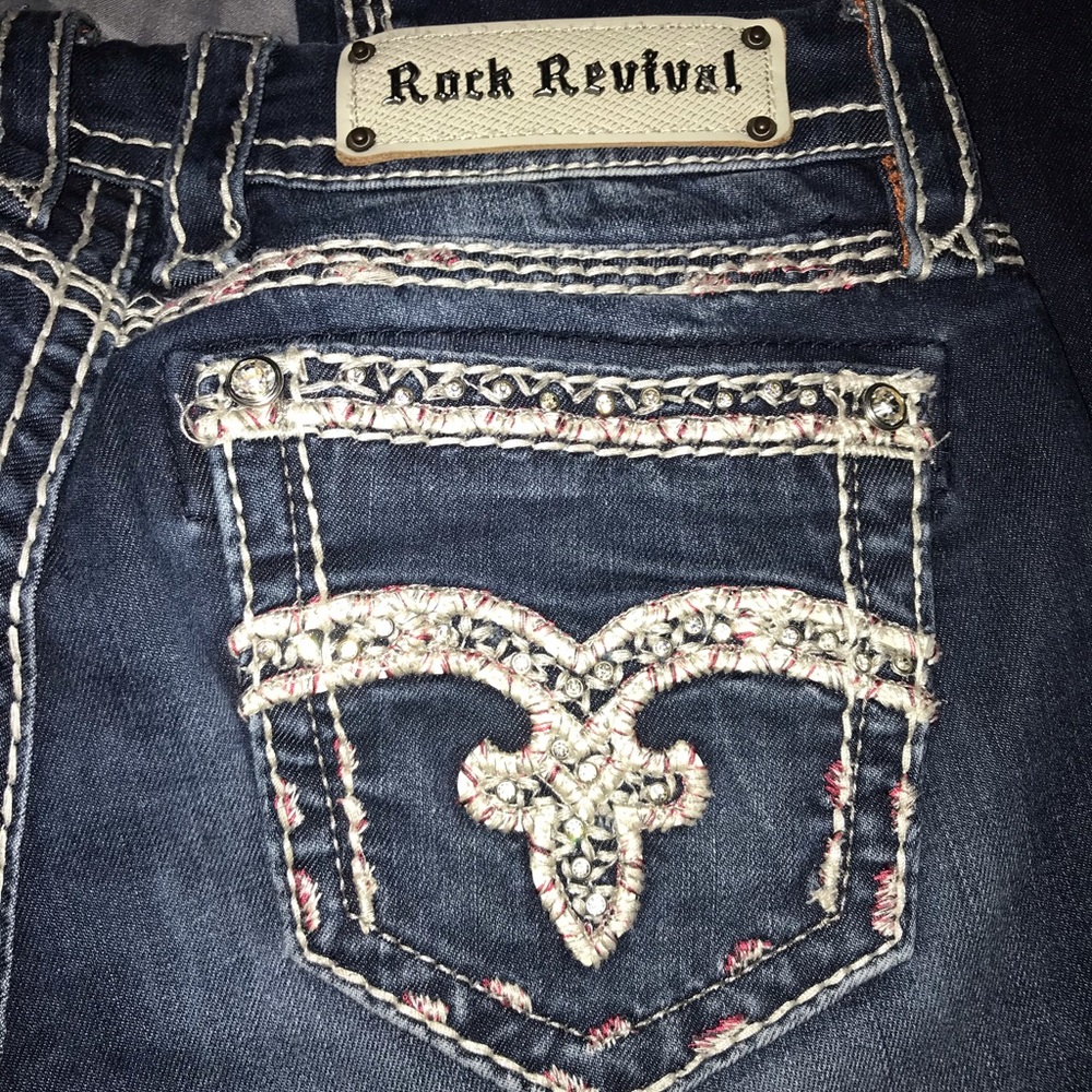 Rock Revival Urban Red mid-rise boot Jeans